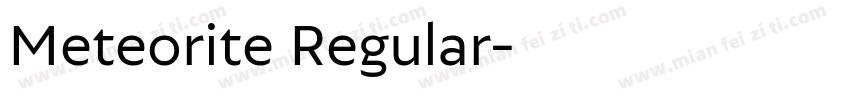 Meteorite Regular字体转换